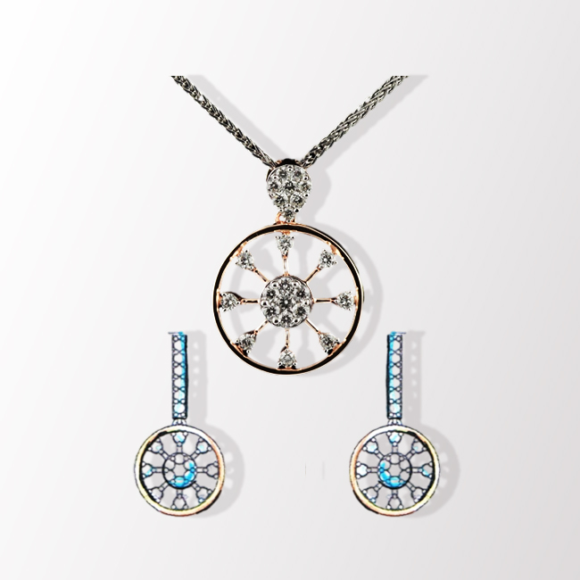 Pendant Earring Set 115