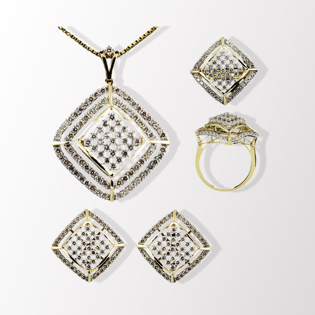 Pendant Earring Ring Set 28