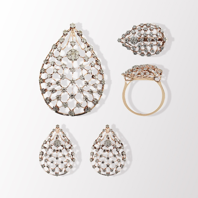 Pendant Earring Ring Set 33