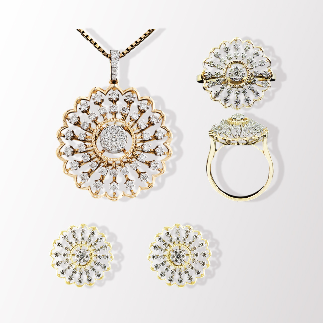 Pendant Earring Ring Set 57