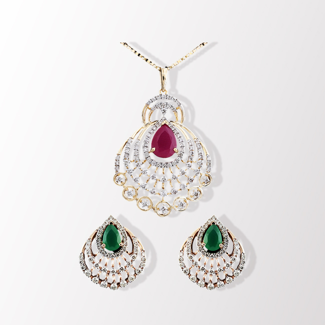 Pendant Earring Set 68